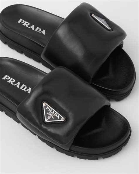 fluffy prada slides.